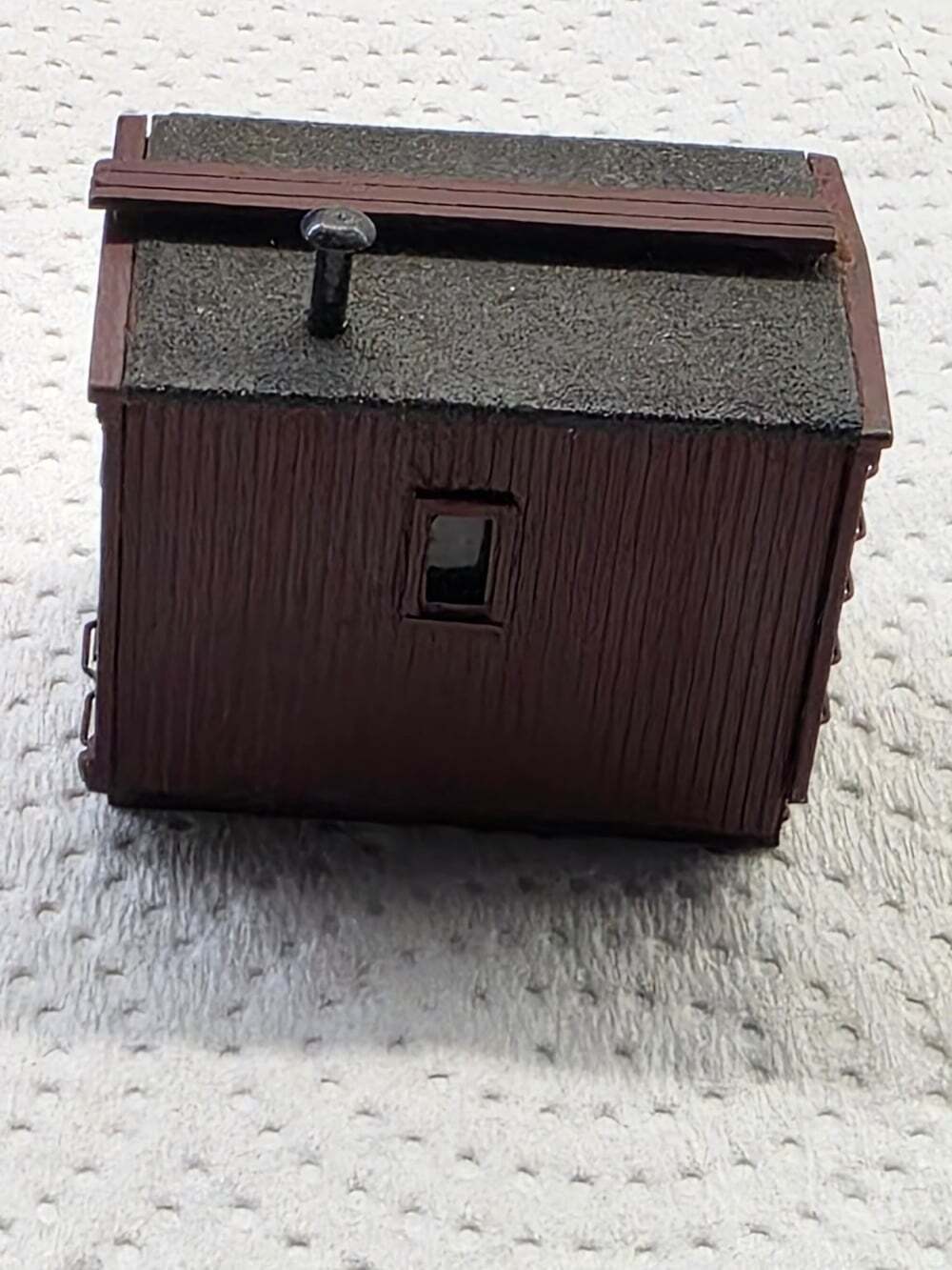 HO Scale Work Car Shack Shell Brown Model Railroad Structure